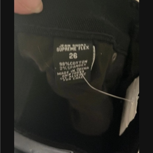 NWTRue21 black jean shorts distressed goth size 26 - Picture 4 of 4